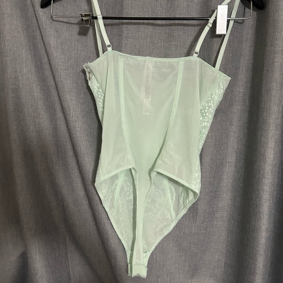 Out From Under Modern Love Mint Green Lace Bodysuit - Picture 6 of 7